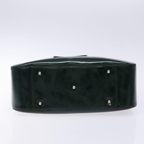 GUCCI Hand Bag Enamel Green Silver - Picture 12 of 16
